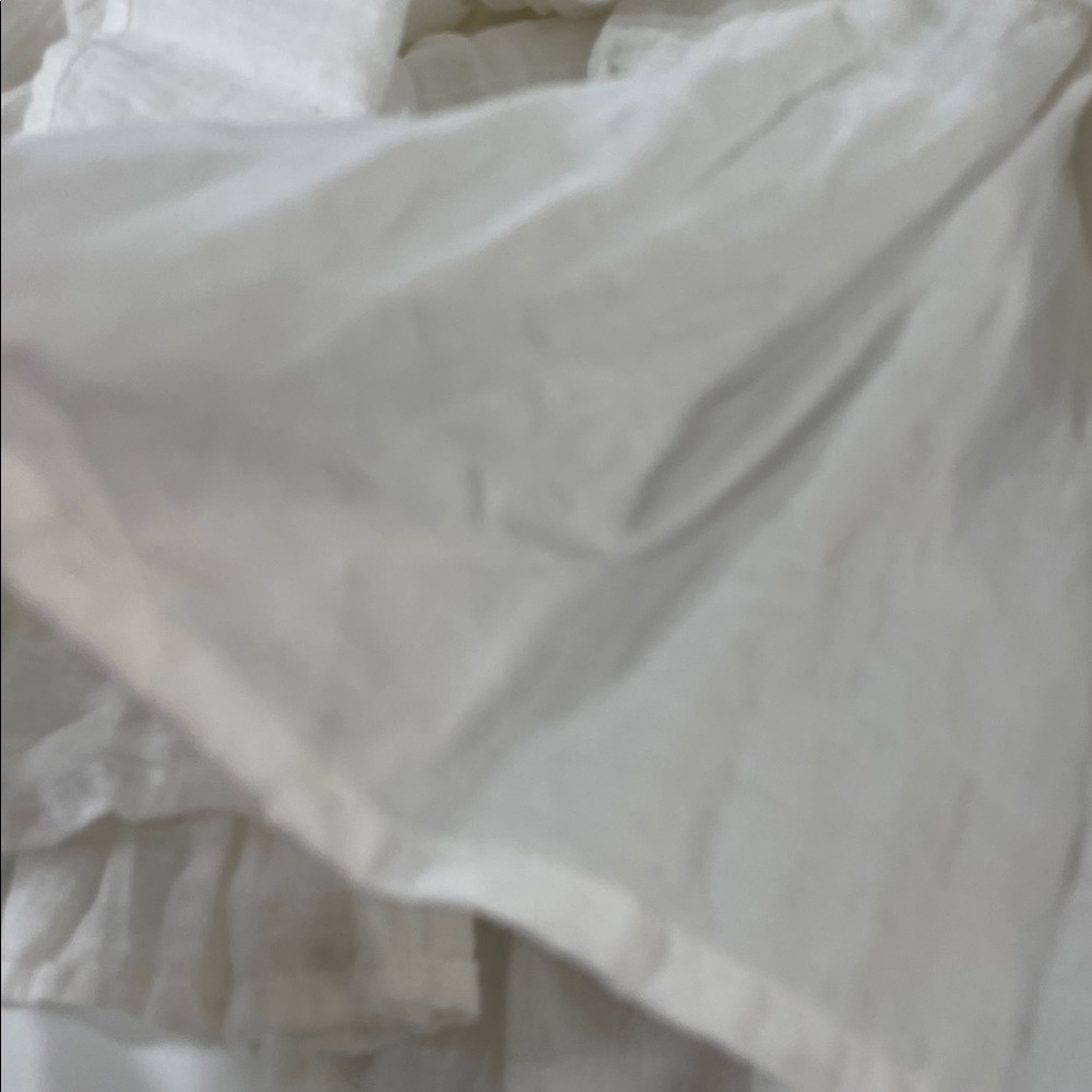 Zara White Smocked Baby Doll Dress Lined | M - Picture 5 of 8